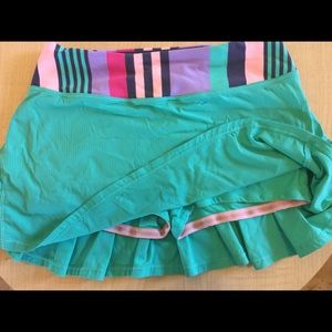 Colorful girls tennis skirt